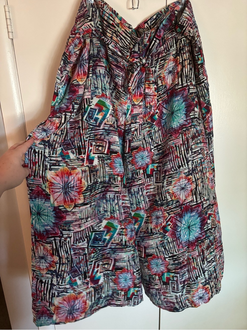Tie Dye Abstract Wide Leg Pants Size 5X